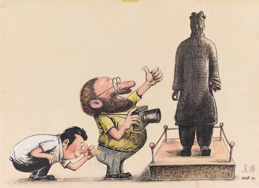 真棒 34.5cmx47.5cm 1988（关山月美术馆藏）