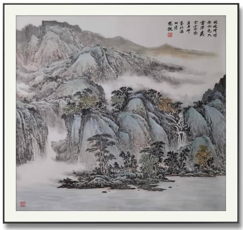 山水（辛丑年春深圳湾）